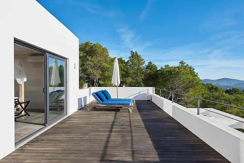 Villa Larosa With Seaview In Es Cubells Ibiza
