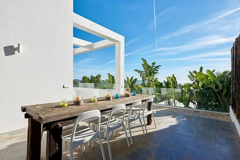 Villa Larosa With Seaview In Es Cubells Ibiza