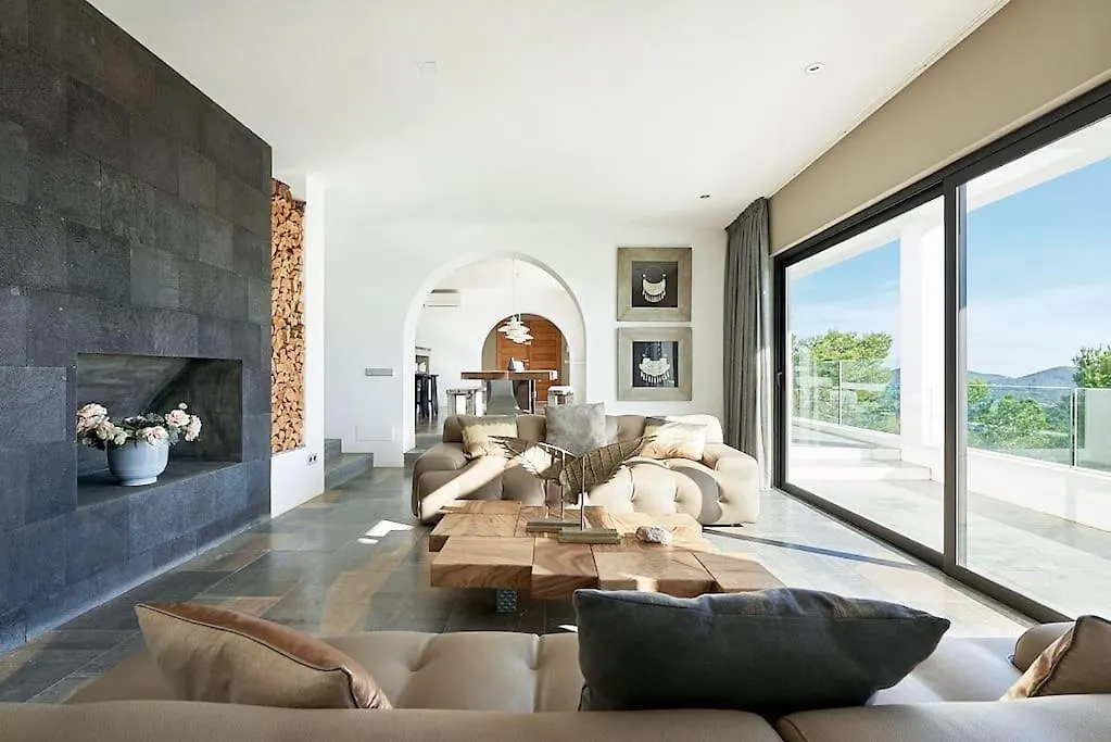 Villa Larosa With Seaview In Es Cubells Ibiza Spanyolország