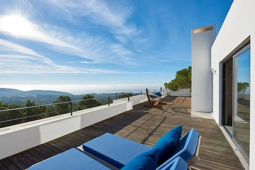 Villa Larosa With Seaview In Es Cubells Ibiza