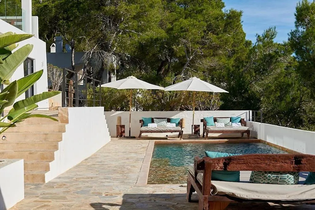 Villa Larosa With Seaview In Es Cubells Ibiza