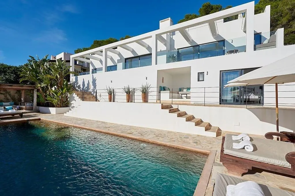 Villa Larosa With Seaview In Es Cubells Ibiza
