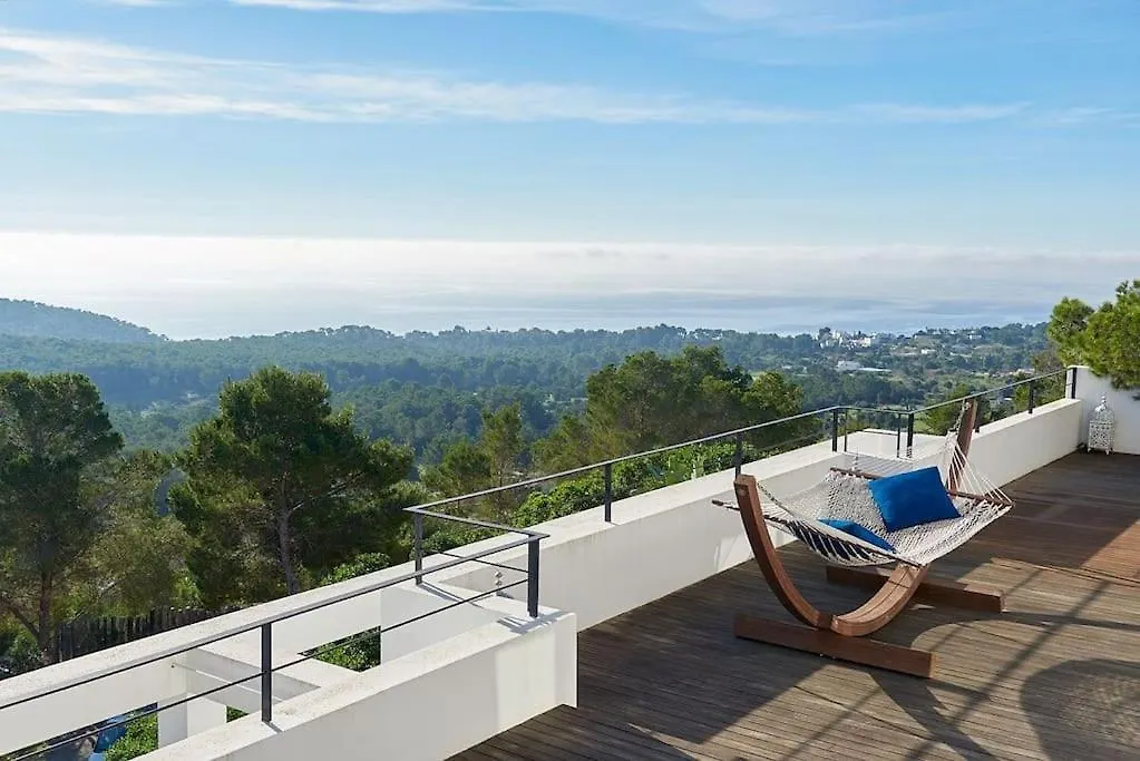 Villa Larosa With Seaview In Es Cubells Ibiza