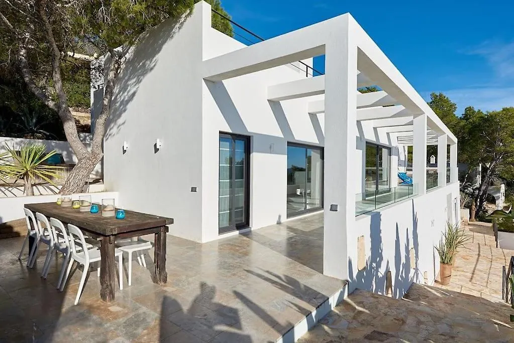 Villa Larosa With Seaview In Es Cubells Ibiza